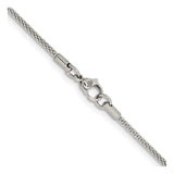 Stainless Steel 2 mm Polished Chain Necklace alternate angle