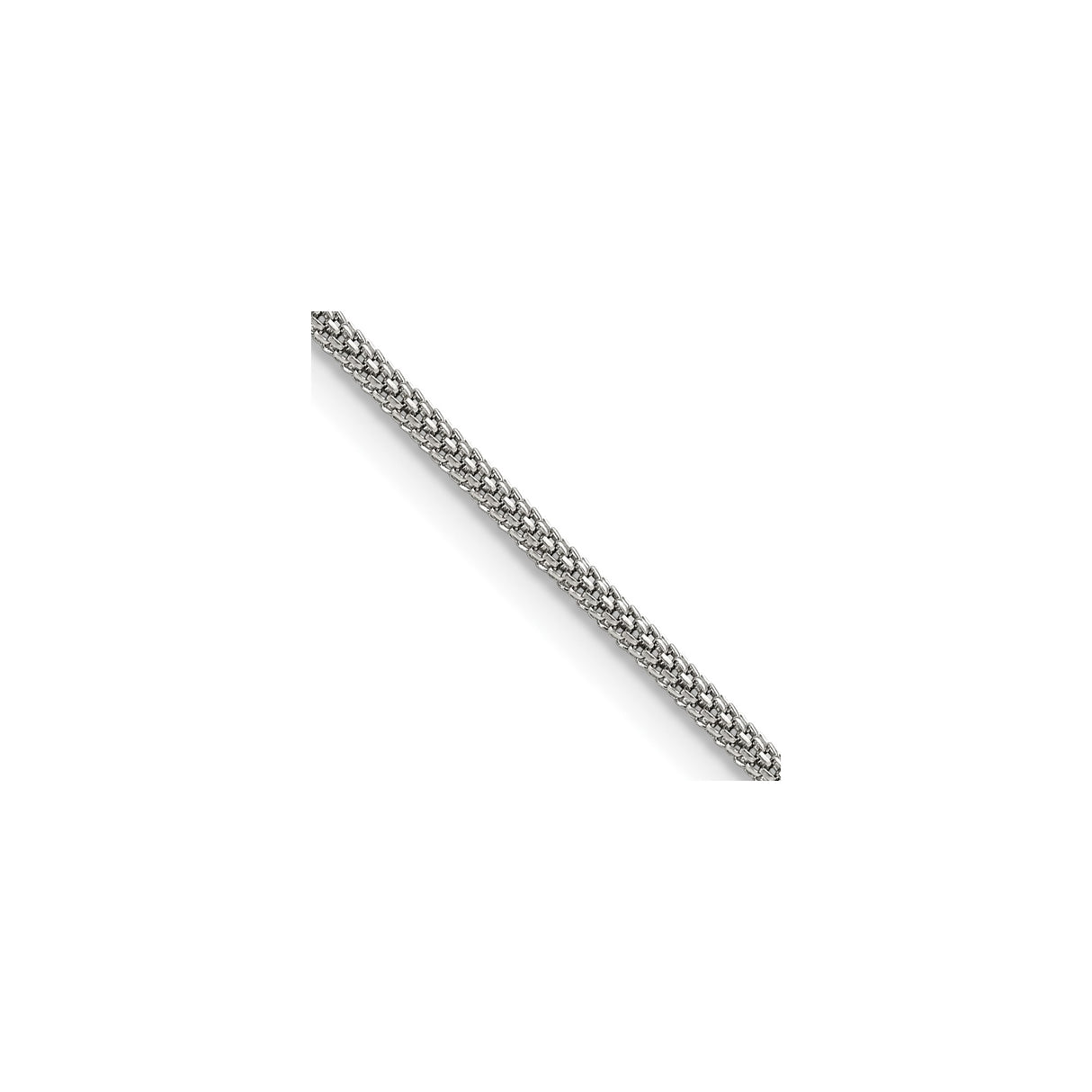 Stainless Steel 2 mm Polished Chain Necklace detail view