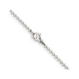 Stainless Steel 2 mm Polished Chain Necklace alternate angle