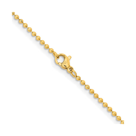 Stainless Steel 2 mm Polished Chain Necklace alternate angle