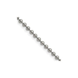 Stainless Steel 3 mm Polished Chain Necklace detail view