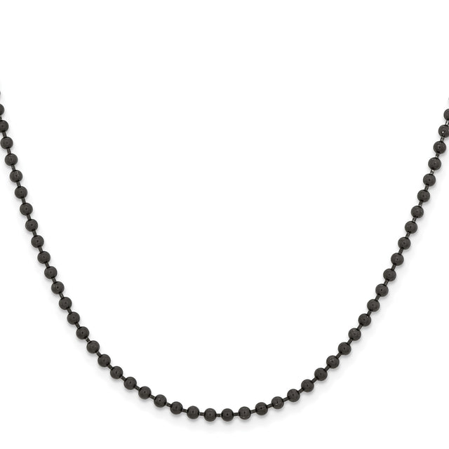 Stainless Steel 3 mm Polished Chain Necklace