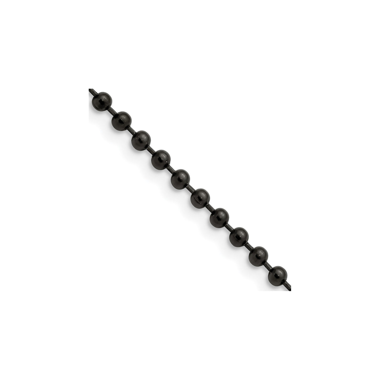 Stainless Steel 3 mm Polished Chain Necklace detail view