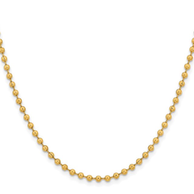 Stainless Steel 3 mm Polished Chain Necklace