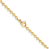 Stainless Steel 3 mm Polished Chain Necklace alternate angle
