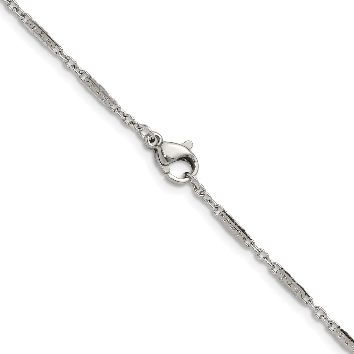 Stainless Steel 1.8 mm Polished Chain Necklace alternate angle