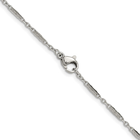 Stainless Steel 1.8 mm Polished Chain Necklace alternate angle