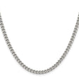 Stainless Steel 4 mm Curb Chain Necklace, Polished
