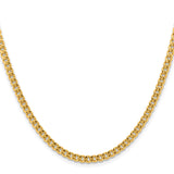 Stainless Steel 4 mm Curb Chain Necklace, Polished