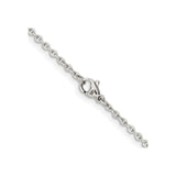 Stainless Steel 2.3 mm Polished Chain Necklace alternate angle