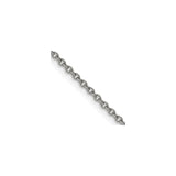 Stainless Steel 2.3 mm Polished Chain Necklace detail view