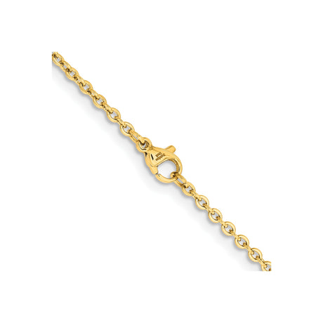 Stainless Steel 2.3 mm Polished Chain Necklace alternate angle