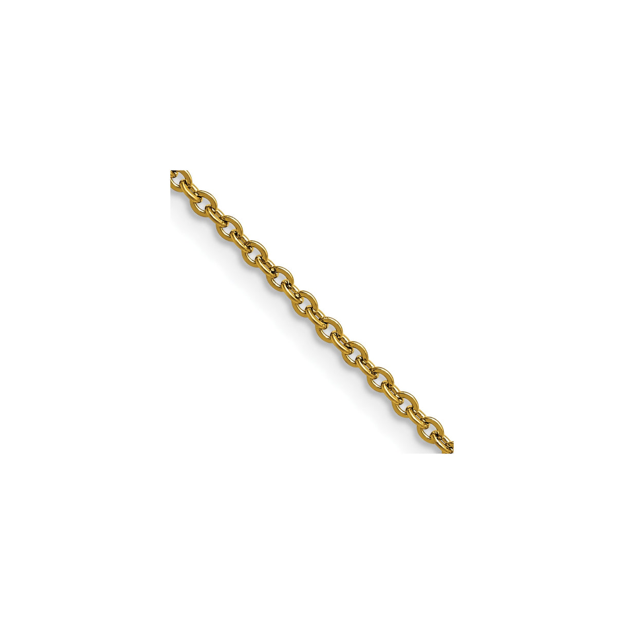 Stainless Steel 2.3 mm Polished Chain Necklace detail view