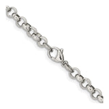 Stainless Steel 6 mm Polished Chain Necklace alternate angle