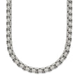 Stainless Steel 5 mm Box Chain Necklace, Polished shown for scale