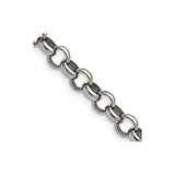 Stainless Steel 8 mm Polished Chain Necklace detail view