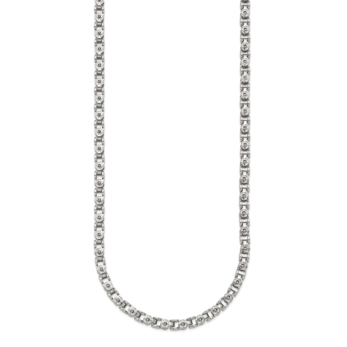 Stainless Steel 3.75 mm Polished Chain Necklace, Solid