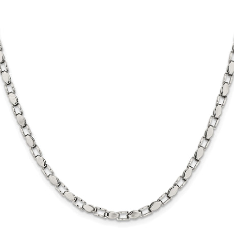 Stainless Steel 3.3 mm Polished Chain Necklace, Solid