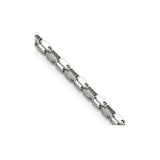 Stainless Steel 2.5 mm Polished Chain Necklace, Solid detail view