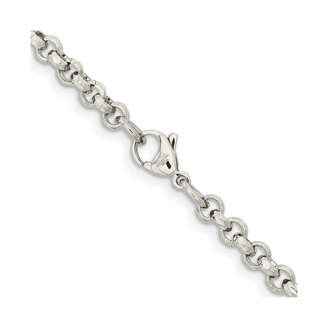 Stainless Steel 5 mm Polished Chain Necklace alternate angle