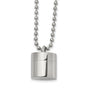 Polished Capsule that Opens on a 22 inch Ball Chain Necklace Charm Pendant in Real 316 Stainless Steel