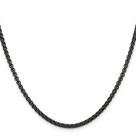 Stainless Steel 2.6 mm Box Chain Necklace, Polished