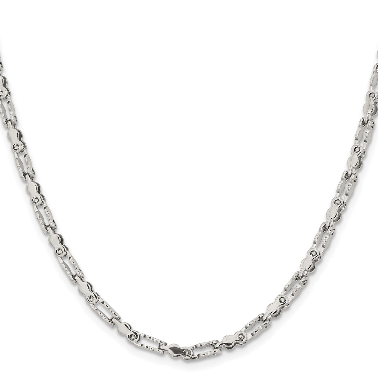 Stainless Steel 3.4 mm Polished Chain Necklace, Solid
