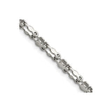 Stainless Steel Open link Chain Necklace, 3.4 mm