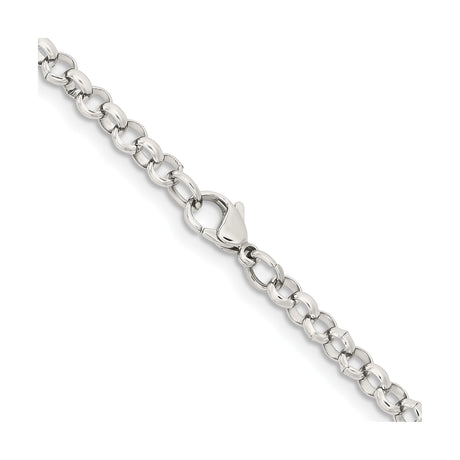 Stainless Steel 4.6 mm Polished Chain Necklace alternate angle