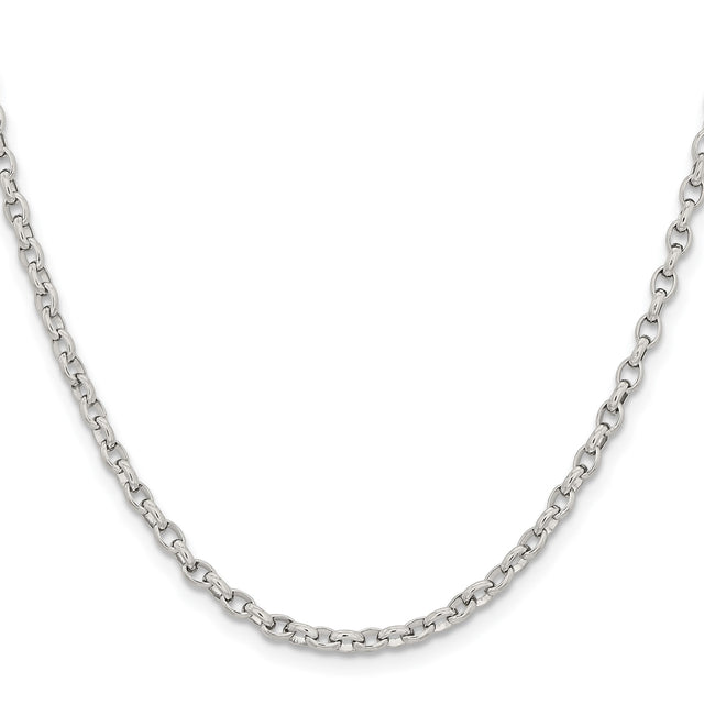 Stainless Steel 3.2 mm Polished Chain Necklace