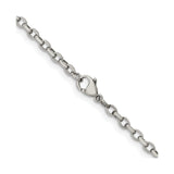 Stainless Steel 3.2 mm Polished Chain Necklace alternate angle