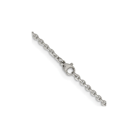 Stainless Steel 2.7 mm Polished Chain Necklace alternate angle