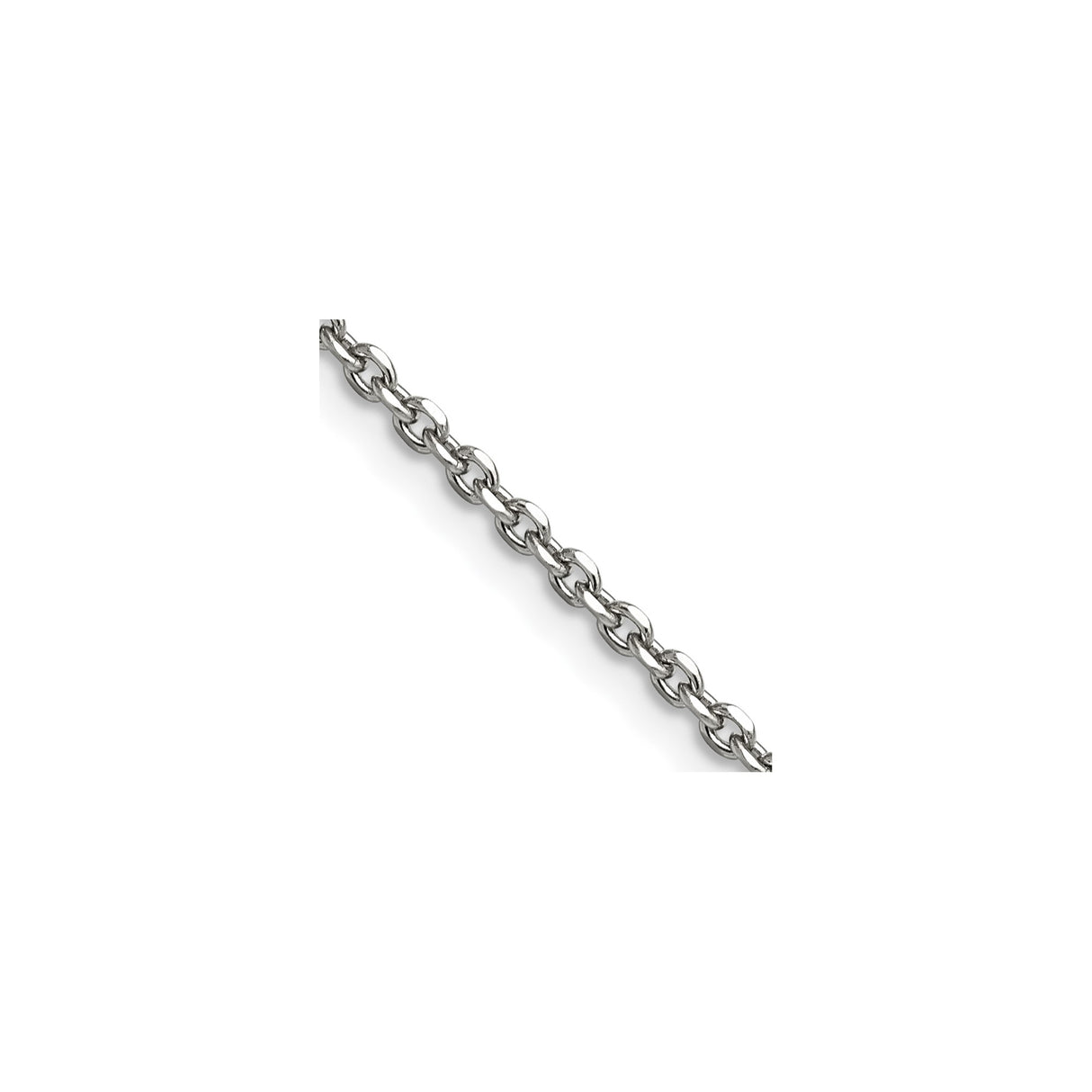 Stainless Steel 2.7 mm Polished Chain Necklace detail view
