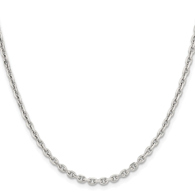 Stainless Steel 3.4 mm Polished Chain Necklace