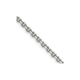 Stainless Steel 3.4 mm Polished Chain Necklace detail view
