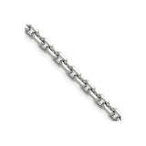 Stainless Steel 5.3 mm Polished Chain Necklace detail view