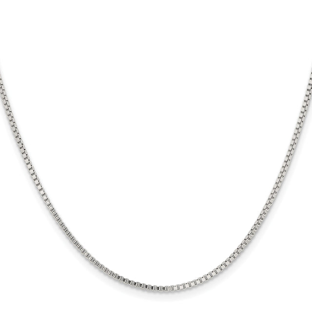 Stainless Steel 1.5 mm Box Chain Necklace, Polished