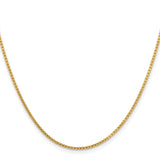 Stainless Steel 1.5 mm Box Chain Necklace, Polished