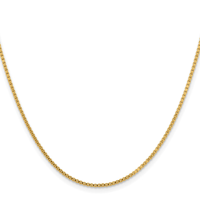 Stainless Steel 1.5 mm Box Chain Necklace, Polished