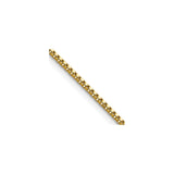 Stainless Steel 1.5 mm Box Chain Necklace, Polished detail view