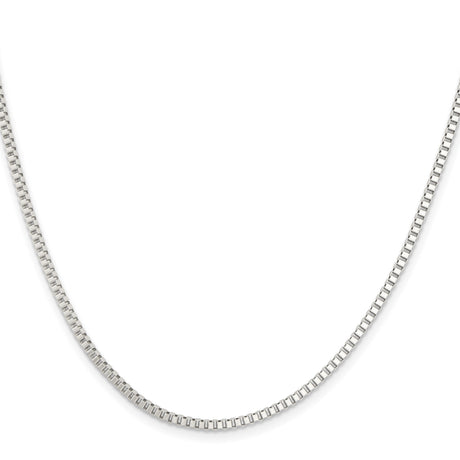 Stainless Steel 2 mm Box Chain Necklace, Polished