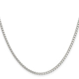Stainless Steel 2.4 mm Box Chain Necklace, Polished