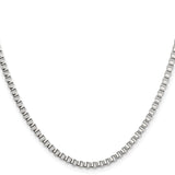 Stainless Steel 3.2 mm Box Chain Necklace, Polished