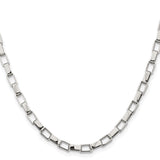 Stainless Steel 4.8 mm Box Chain Necklace, Polished