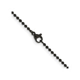 Stainless Steel 2 mm Polished Chain Necklace alternate angle