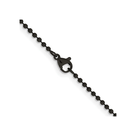 Stainless Steel 2 mm Polished Chain Necklace alternate angle