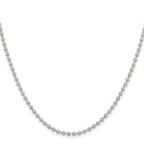 Stainless Steel 2.4 mm Polished Chain Necklace