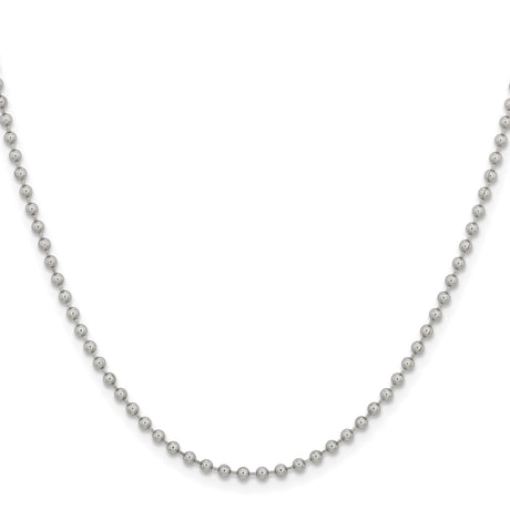 Stainless Steel 2.4 mm Polished Chain Necklace