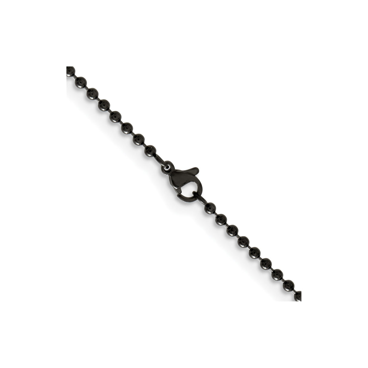 Stainless Steel 2.4 mm Polished Chain Necklace alternate angle