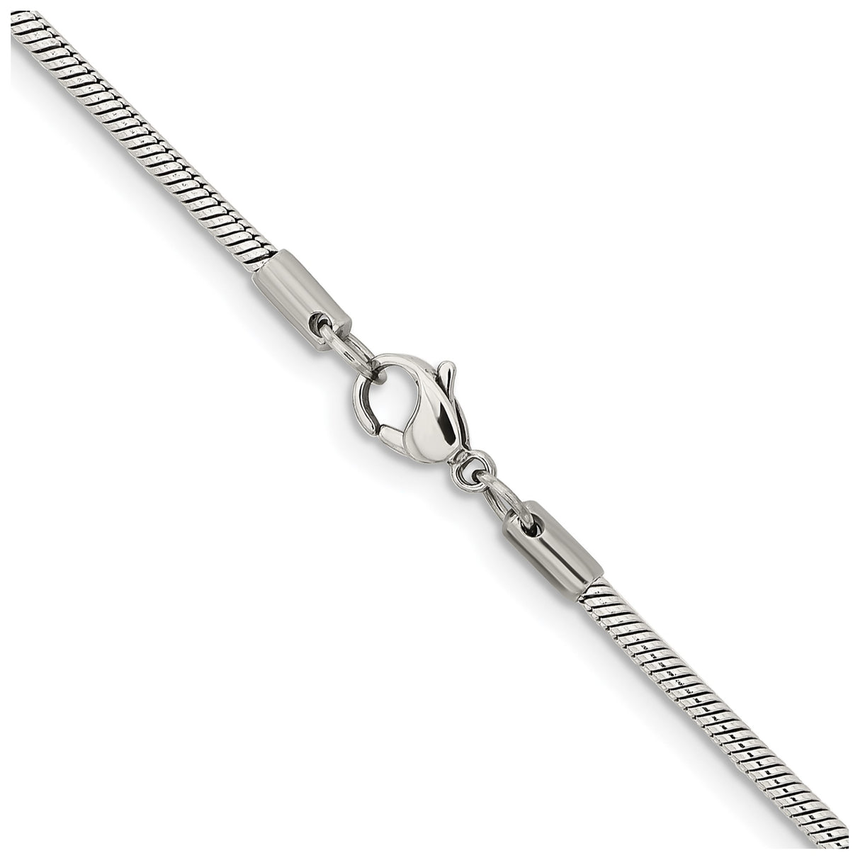 Stainless Steel 2.4 mm Polished Chain Necklace alternate angle